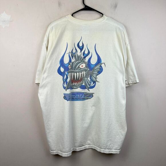 Vintage Y2K PiranaZ 2001 T-Shirt Skater Size XXL - Picture 1 of 8